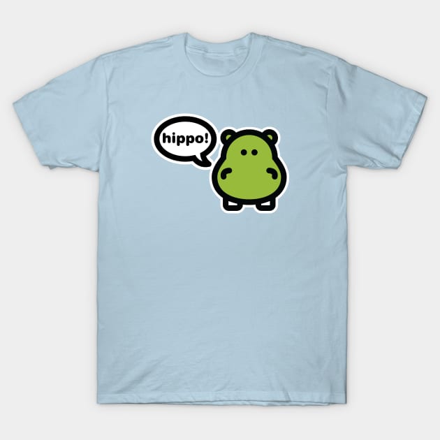 Hippo T-Shirt by Pigbanko